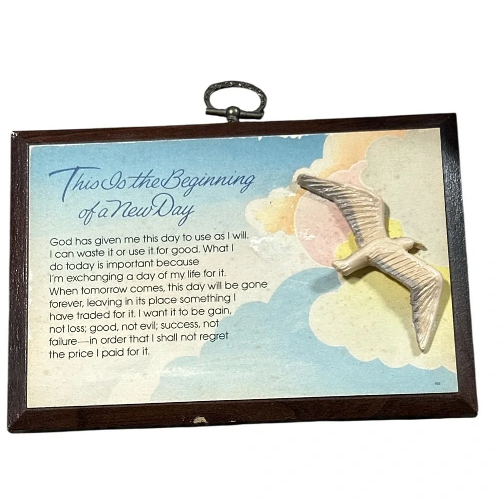 Vintage Inspirational‎ Wall Plaques with Bird Designs